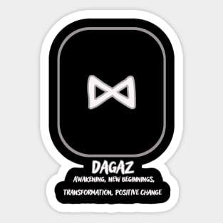 The Nordic rune Dagaz Sticker